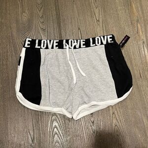 NWT Love Streak Womens Cotton Track Gym Shorts Size 2X